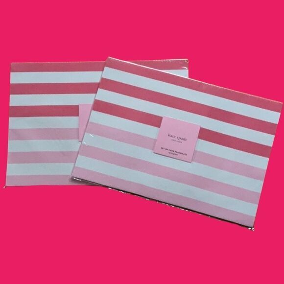 KATE SPADE NEW SPRINGTIME 4 PIECE PLACEMENT SET 13”x19” - Picture 7 of 8